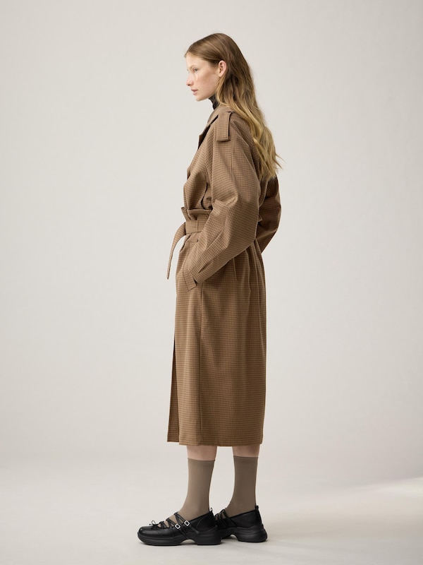 Trench Checked Skirt | by rokh