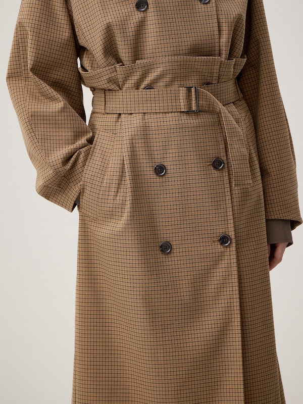 Trench Checked Skirt | by rokh