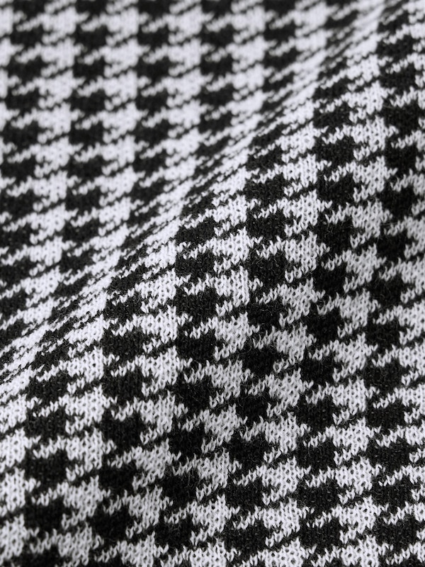 Turtleneck Houndstooth Sweater