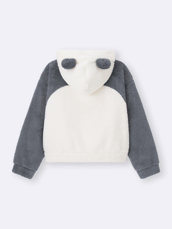 Marshmallow Feel Full-Zip Hoodie | Panda