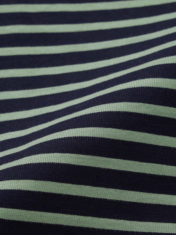 Heavy Weight Crew Neck T-Shirt | Stripe | Long