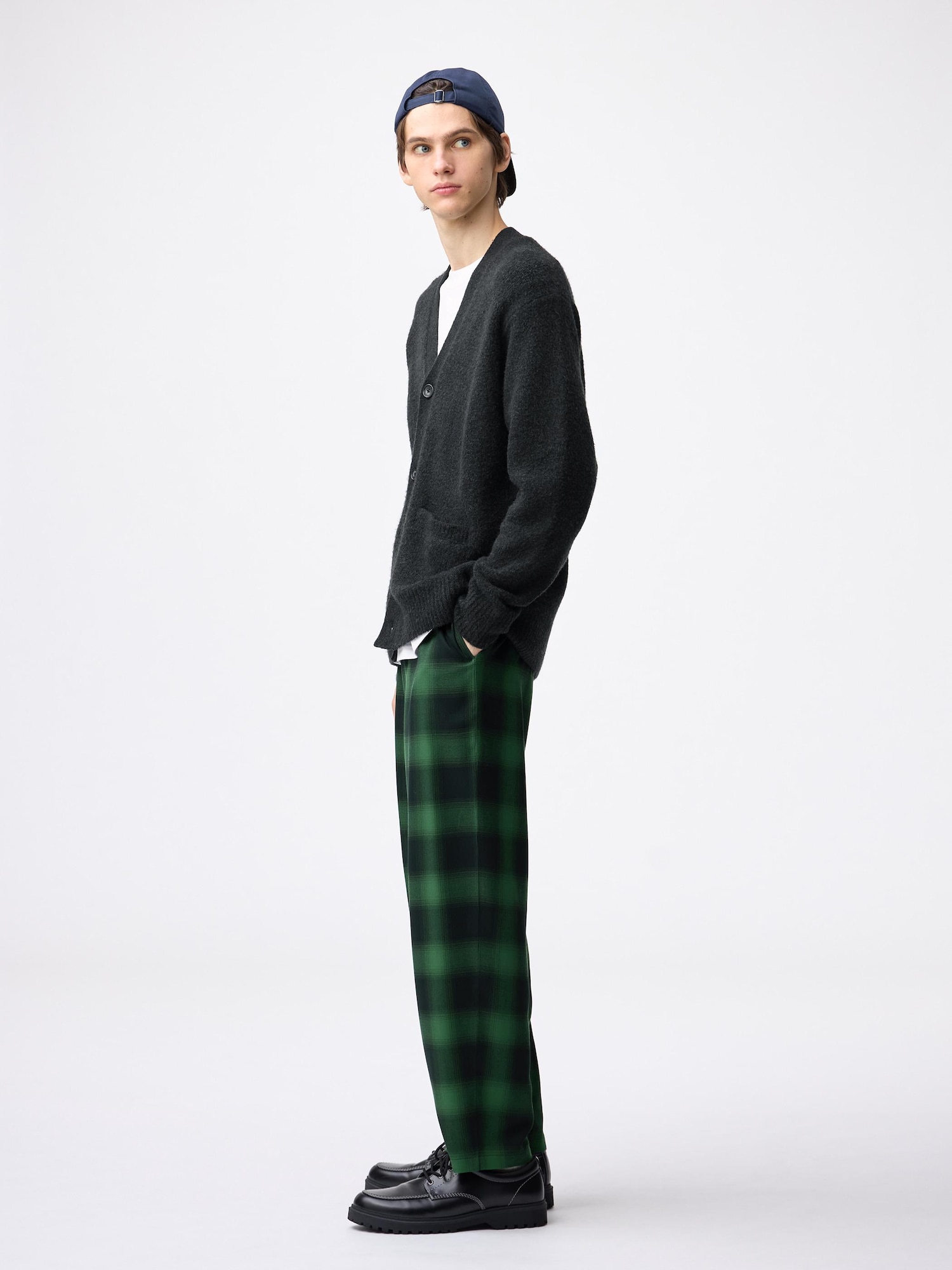 Flannel Relaxed Pants | Ombre Checkered | GU US