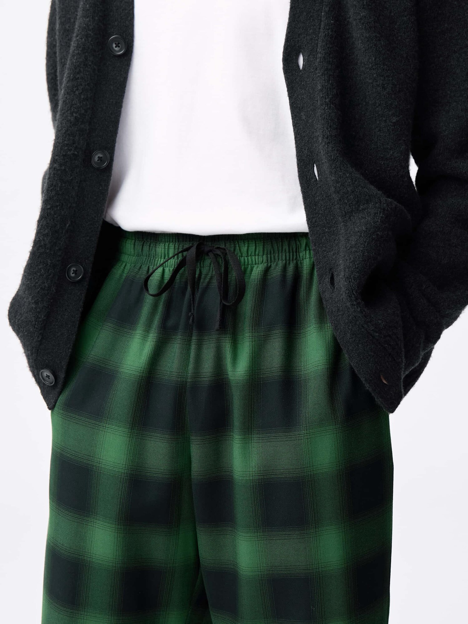 Men's Flannel Relaxed Pants | Ombre Checkered | GU US