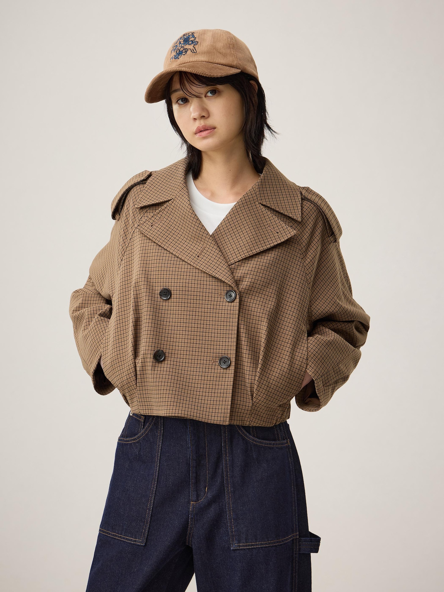 ジャケット・アウター LOHEN / SHORT TRENCH REVER COAT Short Trench Jacket – La Garçonne