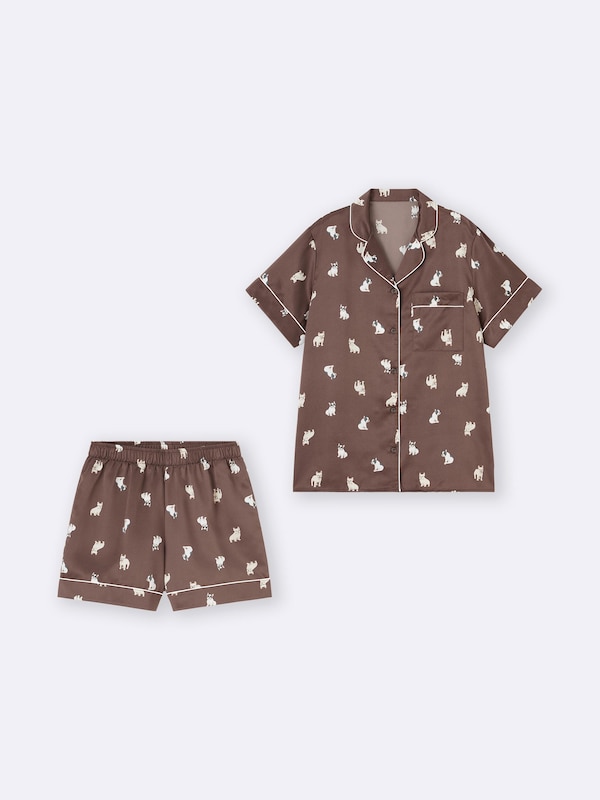 Satin Pajamas | Short | Dog