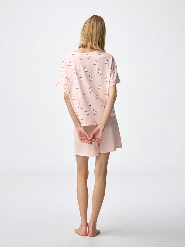 Cotton Color Lounge Set | Short | Cat