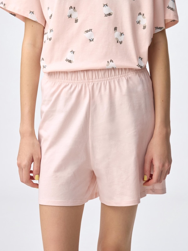Cotton Color Lounge Set | Short | Cat