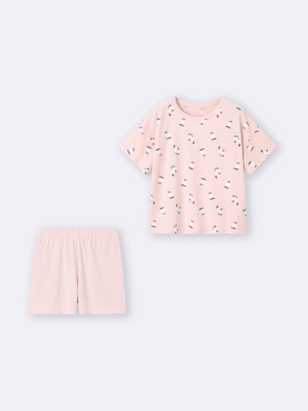 Cotton Color Lounge Set | Short | Cat