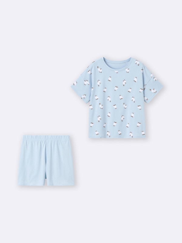 Cotton Color Lounge Set | Short | Cat