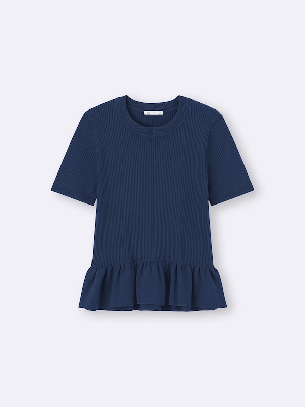 Peplum Knitted Pullover | Short