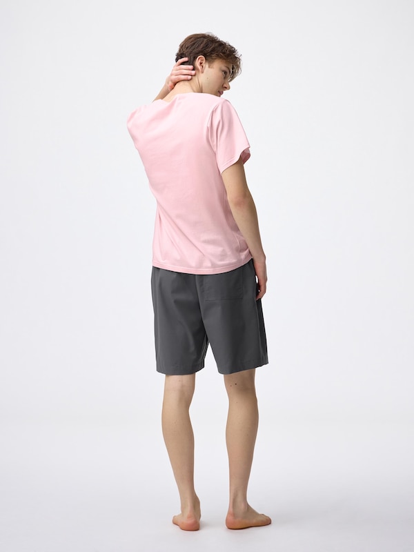 Cotton Blend Relaxed Knee Length Shorts
