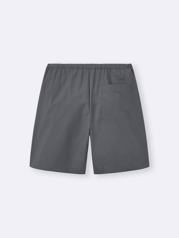 Cotton Blend Relaxed Knee Length Shorts