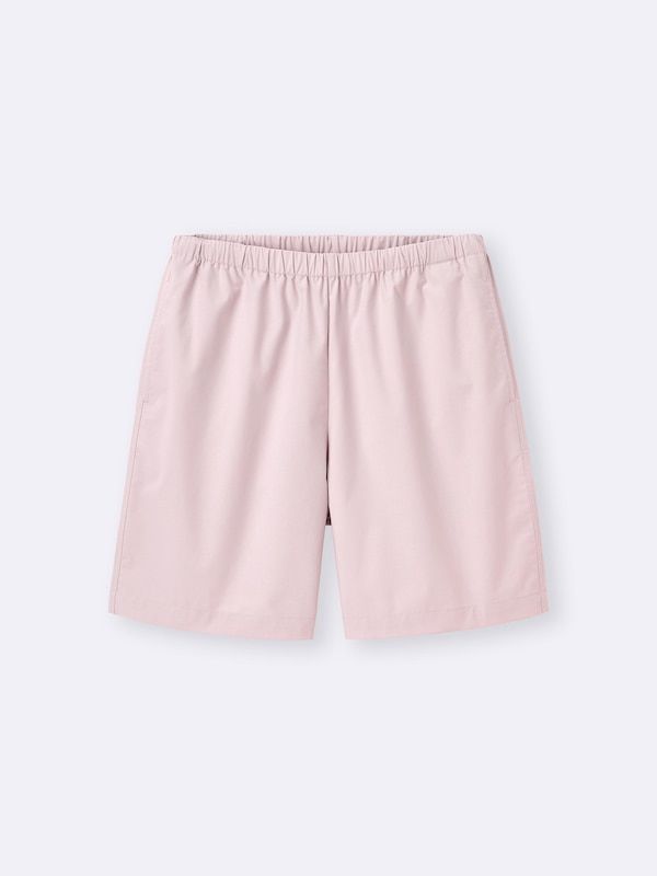 Cotton Blend Relaxed Knee Length Shorts