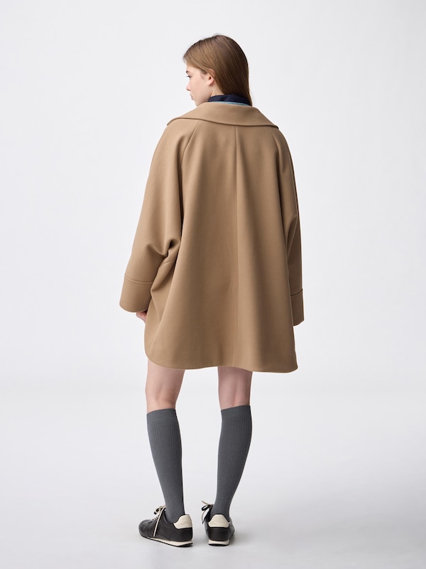 COZY MELTON Cape Coat