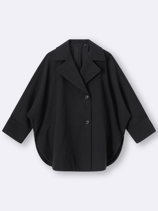 COZY MELTON Cape Coat