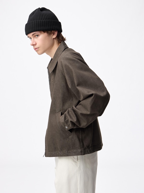 Cotton Zip Up Jacket