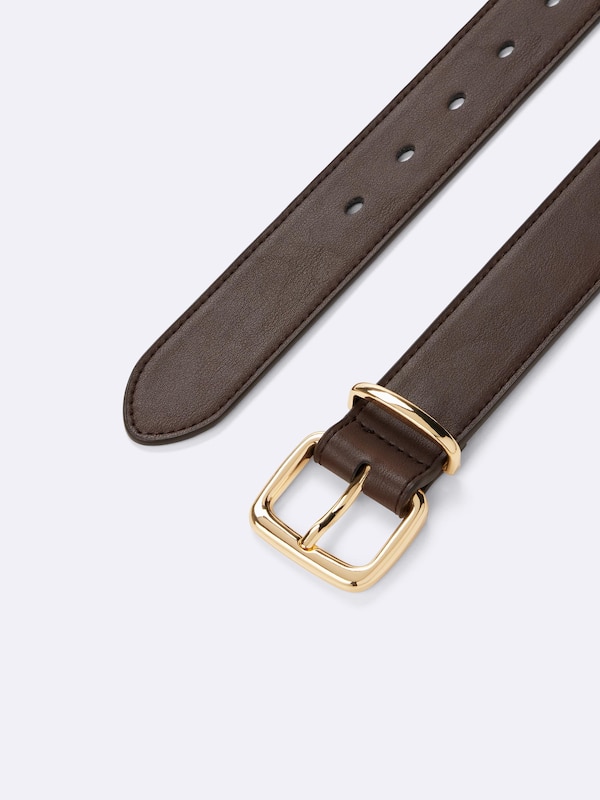 Metal Loop Square Buckle Belt