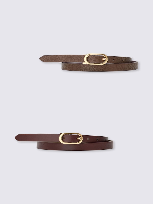 Oval Buckle Reversible Belt | MN