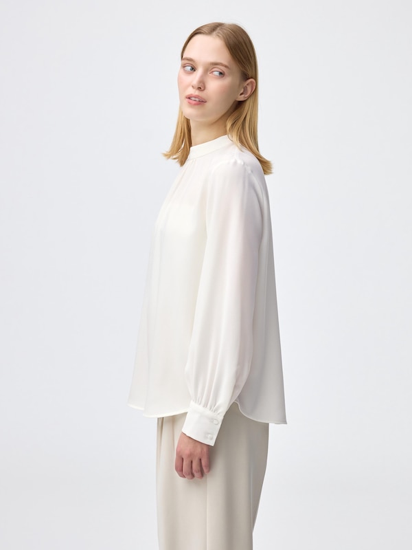 Stand-Up Collar Blouse