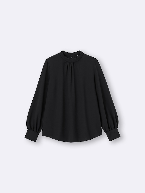 Stand-Up Collar Blouse