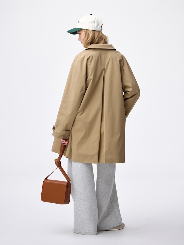 Balmacaan A-Line Half Coat