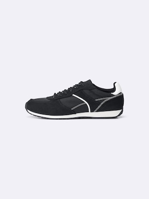 Nylon Combination Flat Sneakers