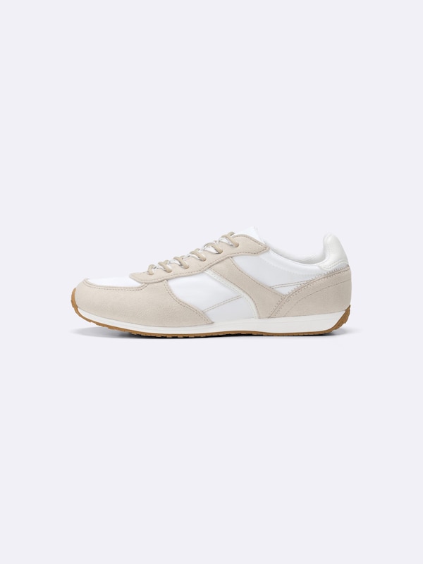 Nylon Combination Flat Sneakers