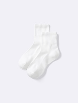 Ribbed Pile Ankle Socks