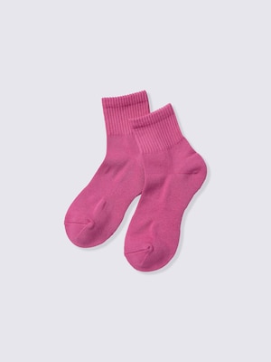 Ribbed Pile Ankle Socks
