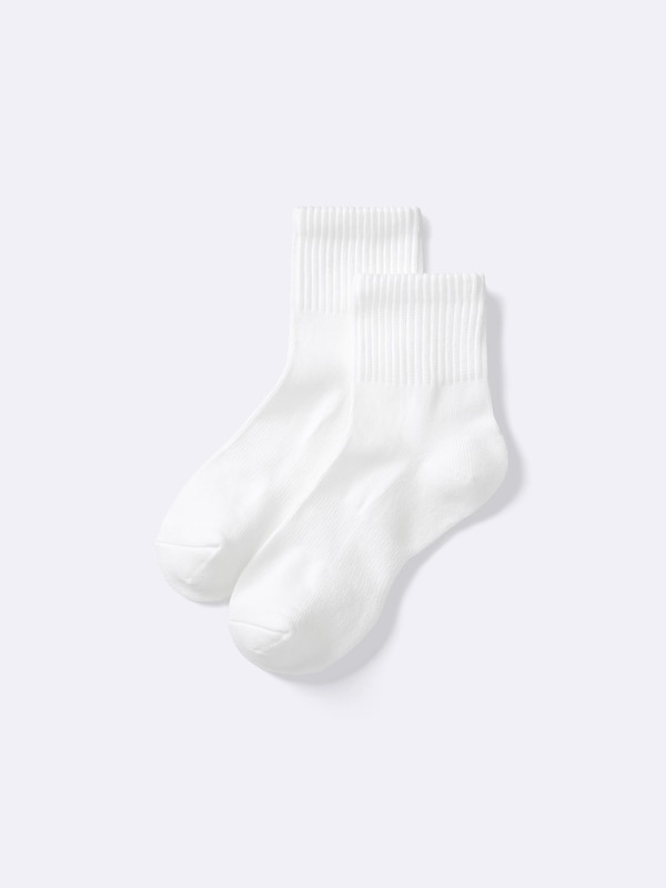 Ribbed Pile Ankle Socks