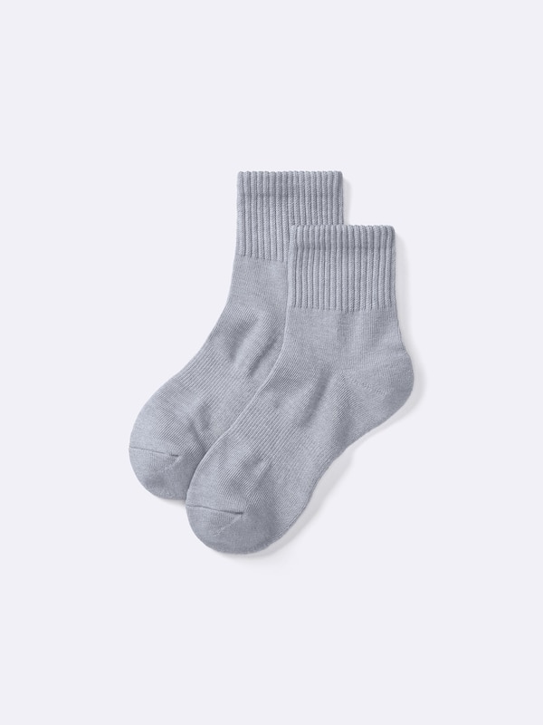 Ribbed Pile Ankle Socks