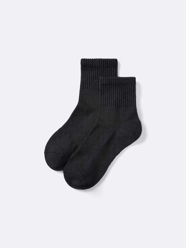 Ribbed Pile Ankle Socks