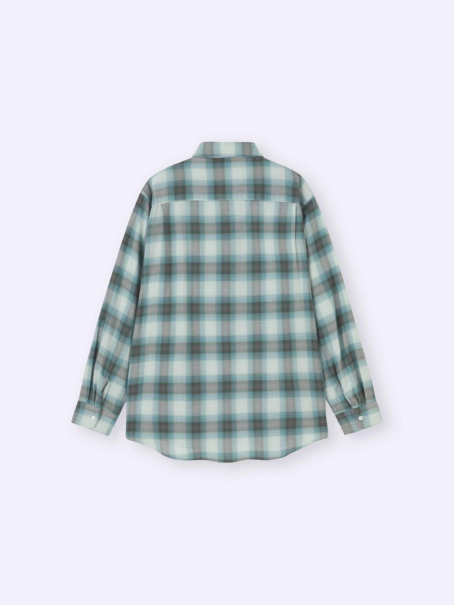 Unisex Ombre Checked Shirt | GU US