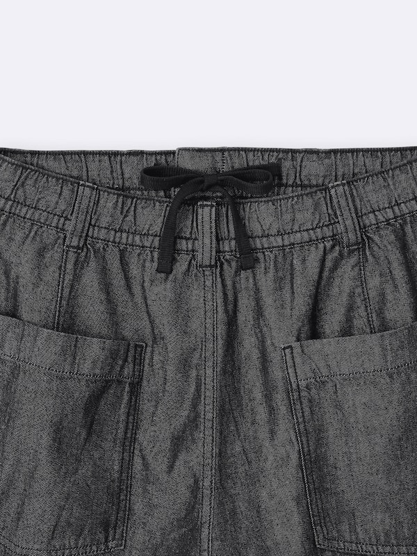 Light Denim Barrel Relaxed Pants