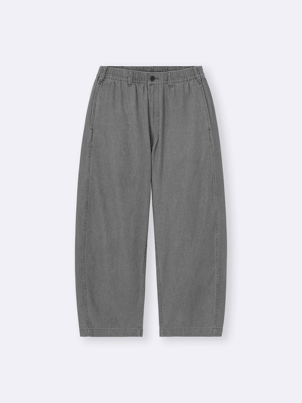 Light Denim Barrel Relaxed Pants