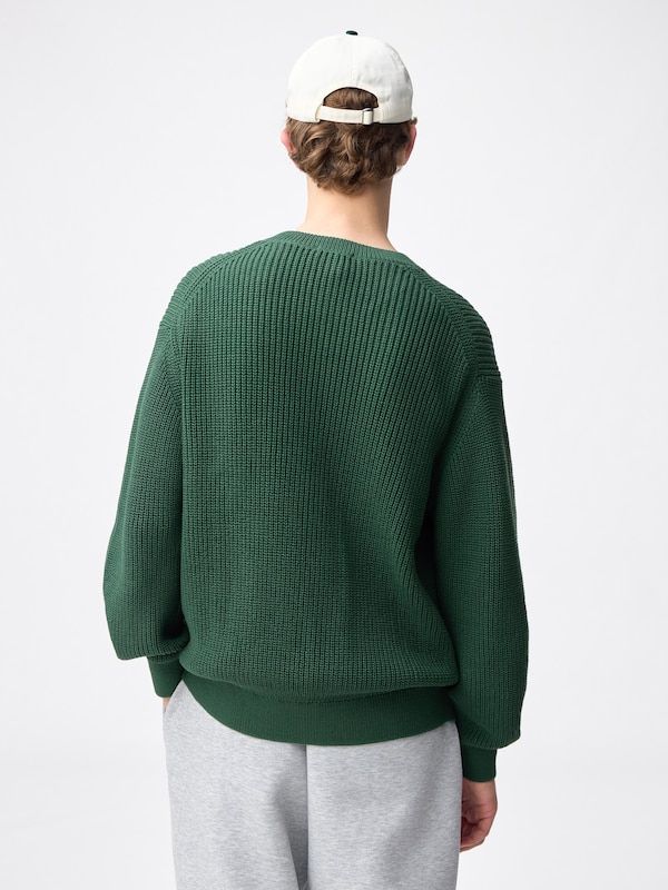 Lily Yarn Crew Neckcardigan