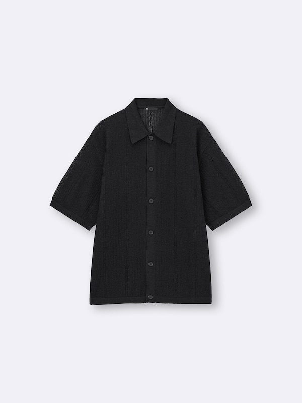 Washable Boucle Knitted Shirt | HalfSlv