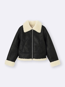 Faux Shearling Flight Jacket