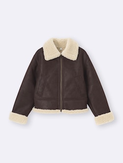 Faux Shearling Flight Jacket