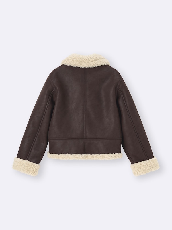 Faux Shearling Flight Jacket