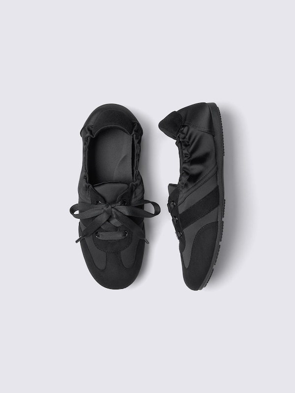 Gathered Ballet Sneakers