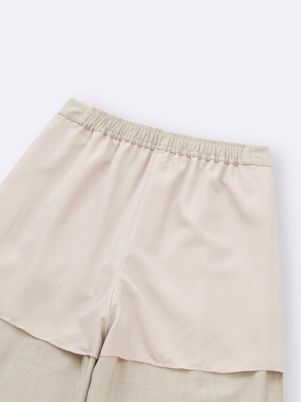 Wide Tapered Ankle Pants