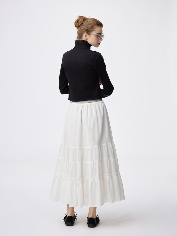 Tiered Flared Skirt