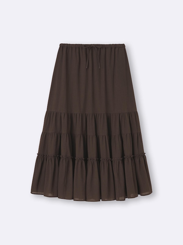 Tiered Flared Skirt