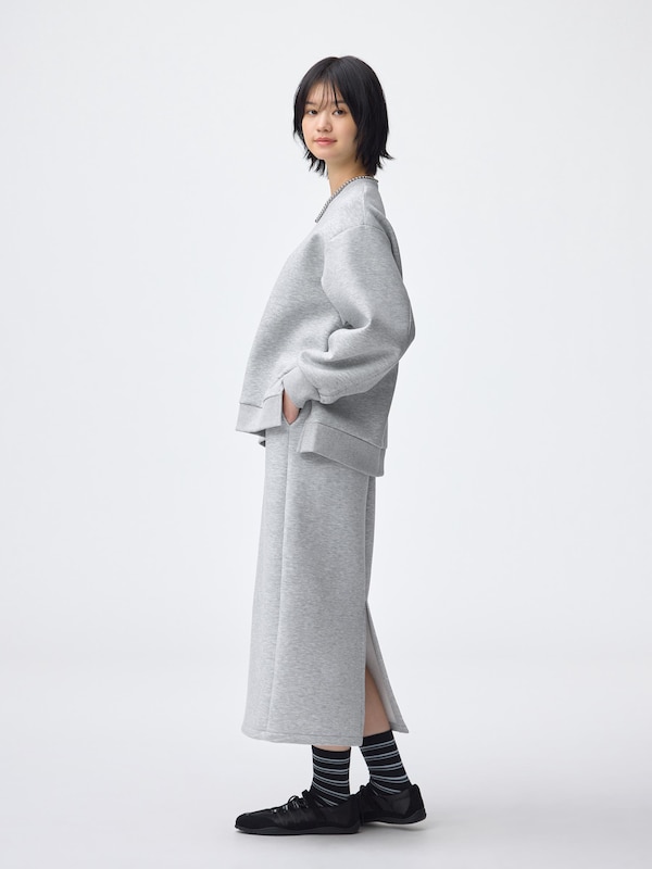 Double Face Sweat Narrow Skirt