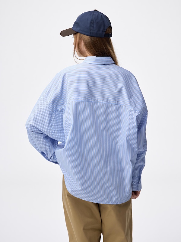 Dolman Sleeve Striped Shirt