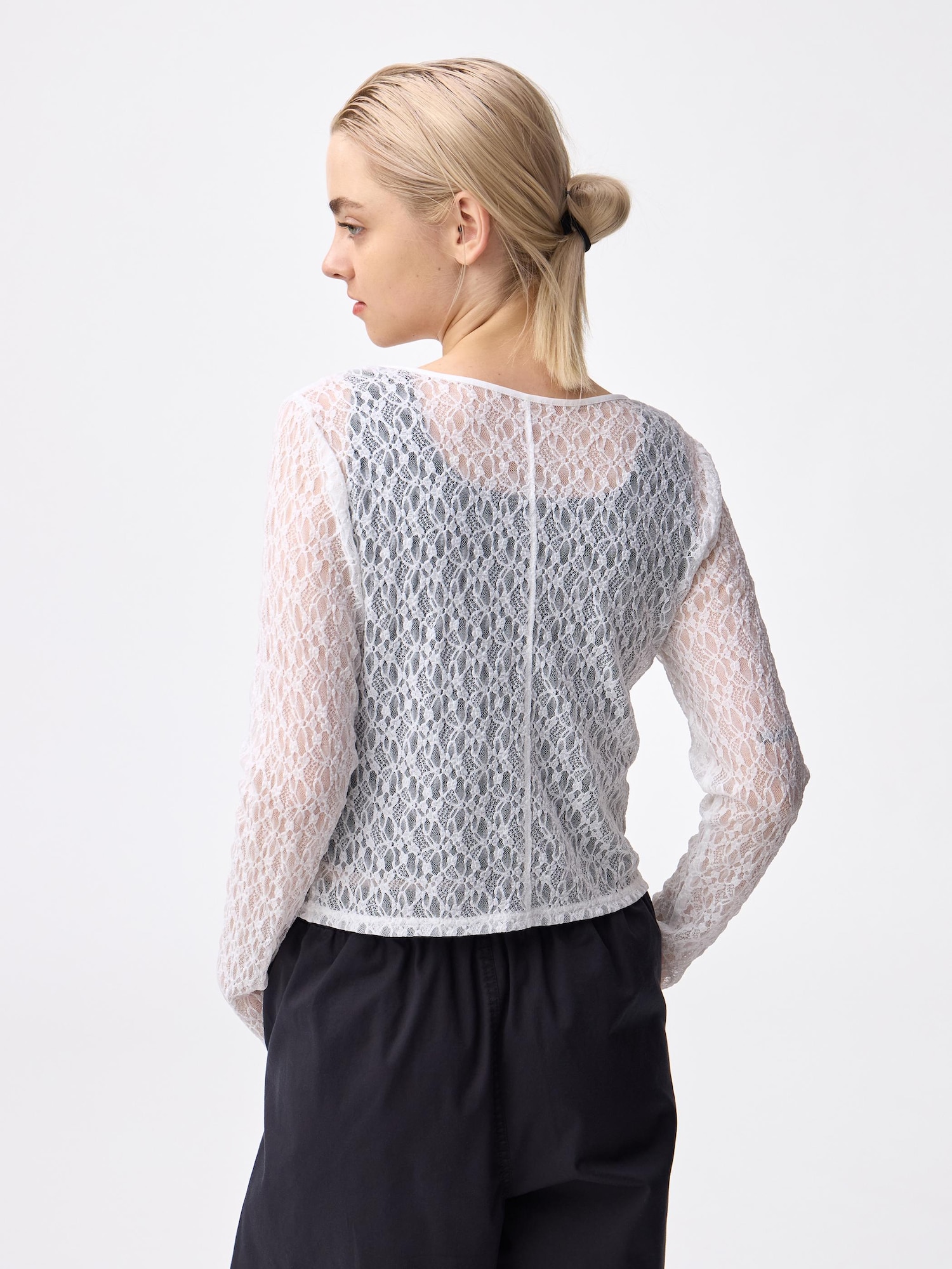 Women's Lace Ribbon Cardigan | GU US