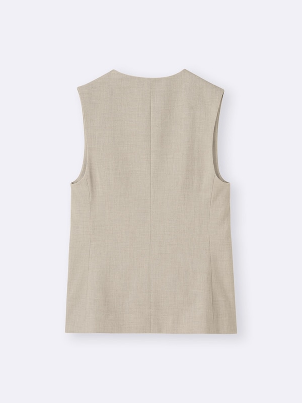 Collarless Vest