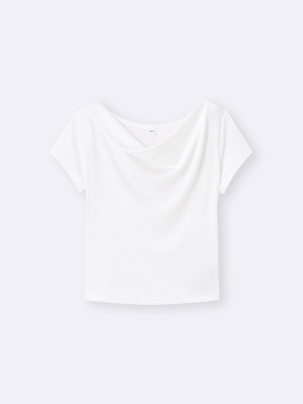 Draped Neck T-Shirt