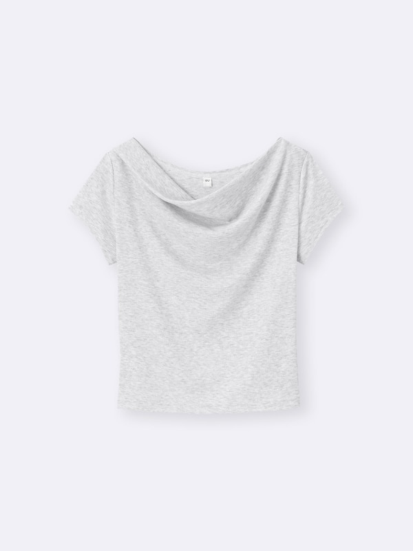 Draped Neck T-Shirt